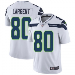 Nike Seahawks #80 Steve Largent White Mens Stitched NFL Vapor Untouchable Limited Jersey