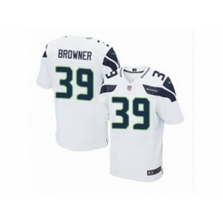 Nike Seattle Seahawks 39 Brandon Browner white Elite NFL Jerse