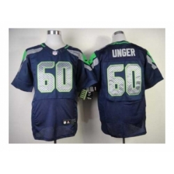 Nike Seattle Seahawks 60 Max Unger blue Elite NFL Jersey