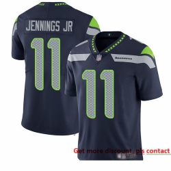 Seahawks 11 Gary Jennings Jr  Steel Blue Team Color Men Stitched Football Vapor Untouchable Limited Jersey