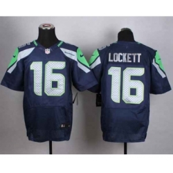 nike nfl jerseys seattle seahawks 16 lockett blue[Elite]