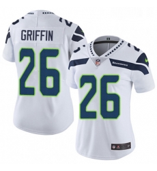 Womens Nike Seattle Seahawks 26 Shaquill Griffin Elite White NFL Jersey