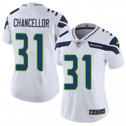 Womens Nike Seattle Seahawks 31 Kam Chancellor Elite White NFL Jersey