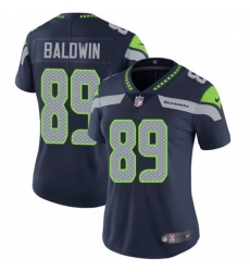 Womens Nike Seattle Seahawks 89 Doug Baldwin Elite Steel Blue Team Color NFL Jersey