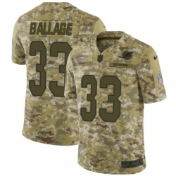 Kalen Ballage Miami Dolphins Men Limited 2018 Salute to Service Nike Jersey Camo