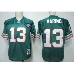 Men Miami Dolphins #13 Dan Marino Green 75TH Throwback Jersey