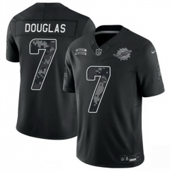 Men Miami Dolphins 7 Caleb Douglas Black F U S E 2026 Salute to Service Limited Stitched Football Jersey