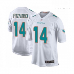 Mens Miami Dolphins 14 Ryan Fitzpatrick Game White Football Jersey