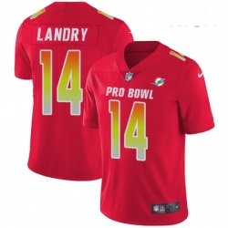 Mens Nike Miami Dolphins 14 Jarvis Landry Limited Red 2018 Pro Bowl NFL Jersey