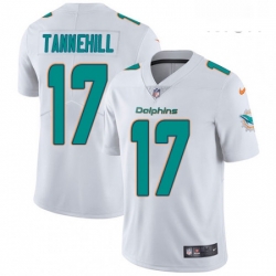 Mens Nike Miami Dolphins 17 Ryan Tannehill White Vapor Untouchable Limited Player NFL Jersey