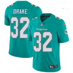 Mens Nike Miami Dolphins 32 Kenyan Drake Aqua Green Team Color Vapor Untouchable Limited Player NFL Jersey