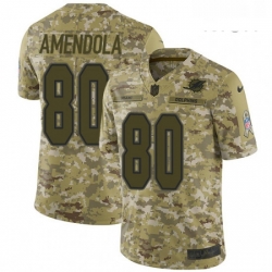 Mens Nike Miami Dolphins 80 Danny Amendola Limited Camo 2018 Salute to Service NFL Jersey