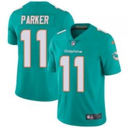 Nike Dolphins #11 DeVante Parker Aqua Green Team Color Mens Stitched NFL Vapor Untouchable Limited Jersey