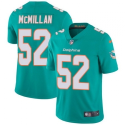 Nike Dolphins #52 Raekwon McMillan Aqua Green Team Color Mens Stitched NFL Vapor Untouchable Limited Jersey