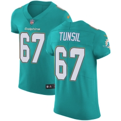 Nike Dolphins #67 Laremy Tunsil Aqua Green Team Color Mens Stitched NFL Vapor Untouchable Elite Jersey