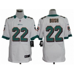 Nike Miami Dolphins 22 Reggie Bush white Elite NFL Jersey