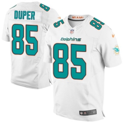 Nike Miami Dolphins #85 Mark Duper Elite White Mens  NFL Jersey