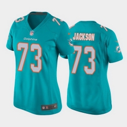 women austin jackson miami dolphins aqua game jersey 