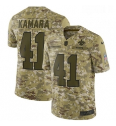 Mens Nike New Orleans Saints 41 Alvin Kamara Limited Camo 2018 Salute to Service NFL Jersey