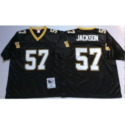 Mitchell And Ness Saints #57 JACKSON Throwback Stitched NFL Jerseys