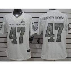 Nike New Orleans Saints 47Th White Limited Super Bowl NFL Jersey