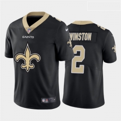 Nike Saints 2 Jameis Winston Black Team Big Logo Vapor Untouchable Limited Jersey