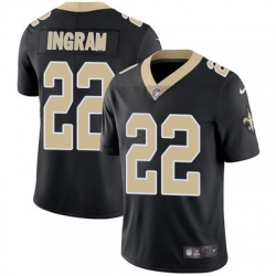 Nike Saints #22 Mark Ingram Black Team Color Mens Stitched NFL Vapor Untouchable Limited Jersey