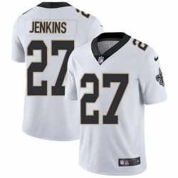 Nike Saints 27 Malcolm Jenkins White Men Stitched NFL Vapor Untouchable Limited Jersey