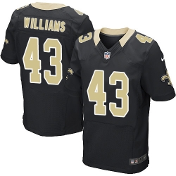 Nike Saints #43 Marcus Williams Black Team Color Mens Stitched NFL Elite Jersey