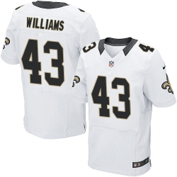 Nike Saints #43 Marcus Williams White Mens Stitched NFL Elite Jersey