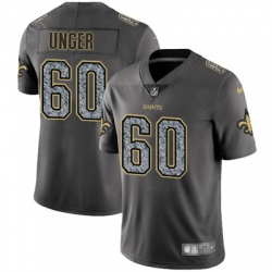 Nike Saints #60 Max Unger Gray Static Mens NFL Vapor Untouchable Game Jersey