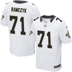 Nike Saints #71 Ryan Ramczyk White Mens Stitched NFL Elite Jersey