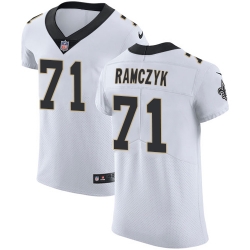 Nike Saints #71 Ryan Ramczyk White Mens Stitched NFL Vapor Untouchable Elite Jersey