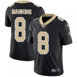 Nike Saints #8 Archie Manning Black Team Color Mens Stitched NFL Vapor Untouchable Limited Jersey