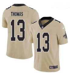 Saints 13 Michael Thomas Gold Men Stitched Football Limited Inverted Legend Jersey