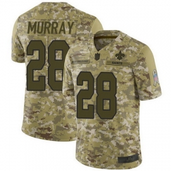 Saints #28 Latavius Murray Camo Men Stitched Football Limited 2018 Salute To Service Jersey