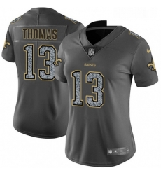 Womens Nike New Orleans Saints 13 Michael Thomas Gray Static Vapor Untouchable Limited NFL Jersey