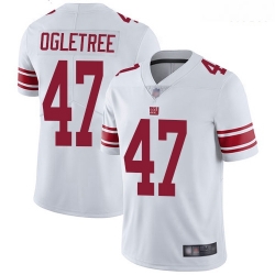 Giants 47 Alec Ogletree White Men Stitched Football Vapor Untouchable Limited Jersey