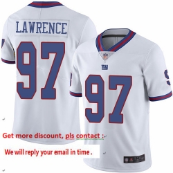 Giants 97 Dexter Lawrence White Men Stitched Football Limited Rush Jersey