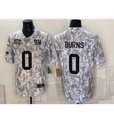 Men New York Giants  0 Brian Burns 2024 F U S E Arctic Camo Salute to Service Limited Stitched Football Jersey