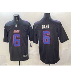 Men New York Giants 6 Jaxson Dart Black Fashion Vapor Untouchable Limited Stitched Football Jersey Men New York Giants 6 Jaxson Dart Black Fashion Vapor Untouchable Limited Stitched Football Jersey