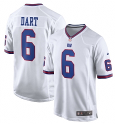 Men New York Giants 6 Jaxson Dart White Limited Stitched NFL Football Jersey Men New York Giants 6 Jaxson Dart White Limited Stitched NFL Football Jersey