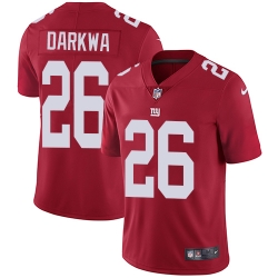 Men Nike Giants #26 Orleans Darkwa Red Alternate Stitched NFL Vapor Untouchable Limited Jersey