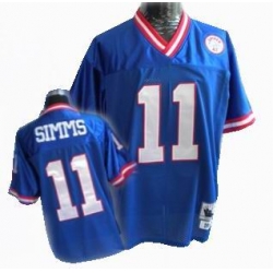 New York Giants 11 SIMMS Blue mitchellandness