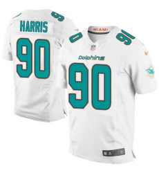 Nike Dolphins #90 Charles Harris White Mens Stitched NFL New Elite Jersey