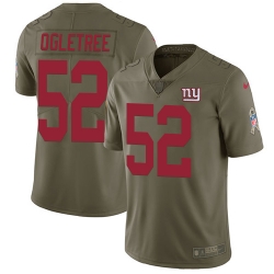 Nike Giants #52 Alec Ogletree Olive Mens Stitched NFL Limited 2017 Salute To Service Jersey