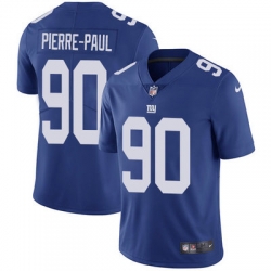 Nike Giants #90 Jason Pierre Paul Royal Blue Team Color Mens Stitched NFL Vapor Untouchable Limited Jersey