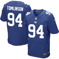 Nike Giants #94 Dalvin Tomlinson Royal Blue Team Color Mens Stitched NFL Elite Jersey