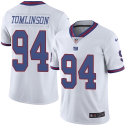 Nike Giants #94 Dalvin Tomlinson White Mens Stitched NFL Limited Rush Jersey