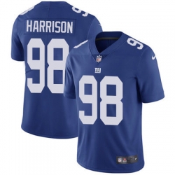 Nike Giants #98 Damon Harrison Royal Blue Team Color Mens Stitched NFL Vapor Untouchable Limited Jersey